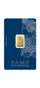 2.5 gram Gold Lady Fortuna Bar in Assay PAMP Suisse - Picture 1 of 4