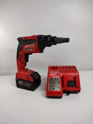 Milwaukee M18 FUEL 18V Drywall Screw Gun 2866-20 w 5.0 Battery and Charger - Image 1 of 4