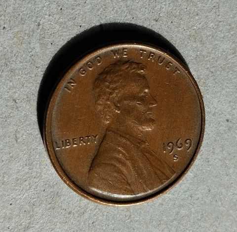 ONE CENT 1969 LINCOLN S Coin Penny Cover