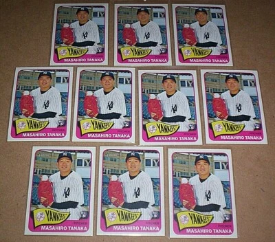 MASAHIRO TANAKA NOVATO 2014 TOPPS HERITAGE HIGH SERIES #501 LOTE DE 10 TARJETAS  Foto 1 de 3