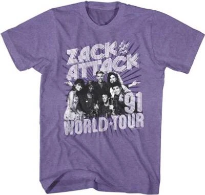 Camiseta para hombre Saved By The Bell ZACK ATTACK World Tour 91 Foto 1 de 4