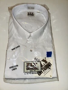 Ely Cattleman Short Sleeve Shirt Mens 20 TALL White Pearl Snap NWT - Picture 1 of 4