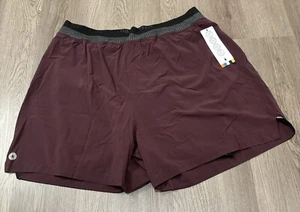 Smartwool Intraknit™ Active Lined 5" Short Running Eggplant Quick Dry Men’s 2XL - Picture 1 of 6