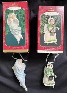 Hallmark Keepsake Ornament Lot of 2  Angels - Snowdrop & Angel Of Hope - Picture 1 of 4