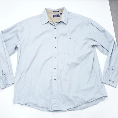 Bill Blass Shirt Mens 2XL Light Blue 100% Cotton Long Sleeve Button-Down Classic - Image 1 of 4