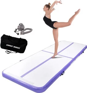 AirMat Nordic Air Matte Wäschelbahn 10 Fuß lila Gymnastik 3'3"" breit und 4"" dick - Bild 1 von 7