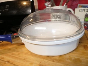 Nouveau Princess House 10 1/2" Skillet Pan w/Dome Lid & Handle 3 Pc - Picture 1 of 7