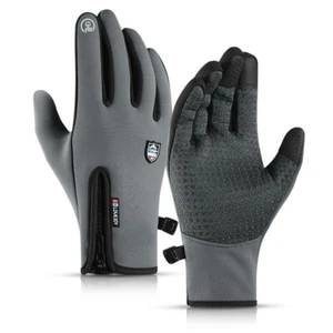 Winter Thermal Cycling Gloves Non-Slip Touch Screen Road Mountain Bike Mittens - Picture 1 of 15