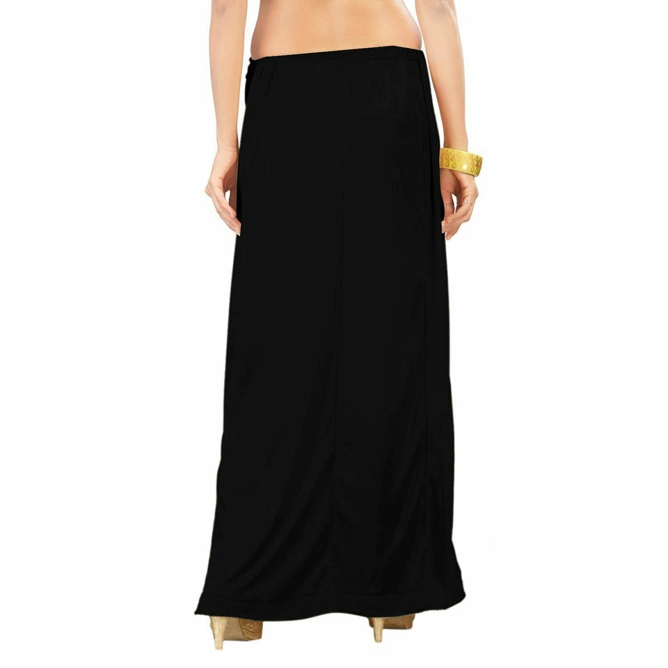 Sari indio Bollywood satinado cosido sari falda interior forro falda Foto 1 de 1