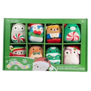 Squishmallows 8-pack Assorted 4 Inch Plush Holiday Ornaments - Picture 1 of 4