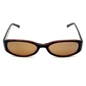 Foster Grant Society ovale Sonnenbrille braun Designer Acetat Gestell & Gläser - Bild 1 von 15