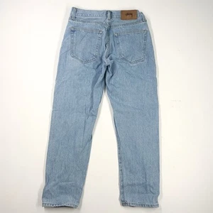 Stussy Made In USA Big Ol' Jeans Light Wash Denim Sz 28 Y2K - Picture 1 of 8
