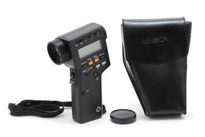 [COMO NUEVO con estuche, correa] Medidor de punto de exposición a luz digital Minolta F JAPÓN Foto 1 de 4