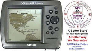 GARMIN GPSmap 178 Sounder ChartPlotter GPS, Sonar FishFinder, Excellent Cond. - Picture 1 of 9