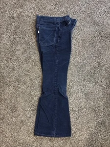 Vintage Levi’s girls blue bell bottoms corduroy pants 12 - Picture 1 of 11