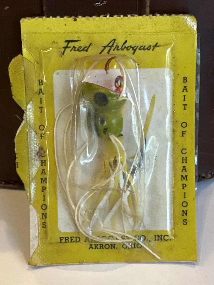Fred Arbogast приманка чемпионов рыболовная приманка новый на карте Акрон Огайо редкая - Изображение 1 из 4