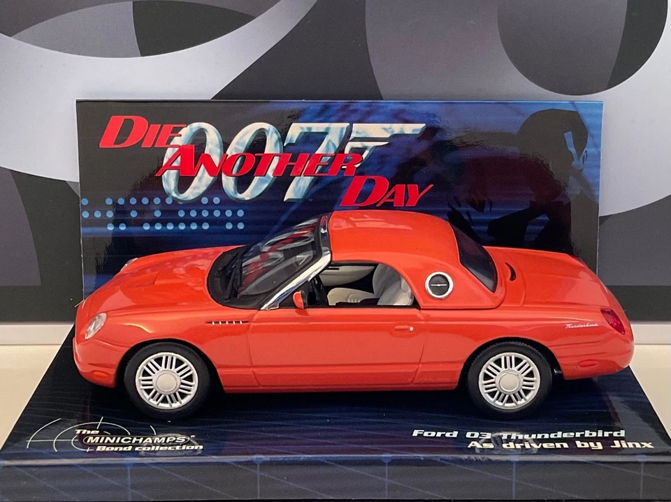 Ford Thunderbird 1999 007 James Bond Die another day 1/43 Minichamps - Imagen 1 de 4