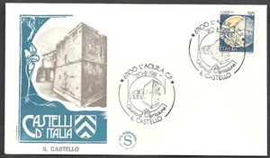 1981 ITALIA FDC FILAGRANO CASTELLO L'AQUILA - SERIE CASTELLI D'ITALIA - Picture 1 of 1