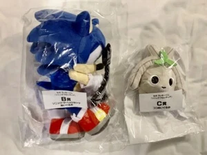 Sonic the Hedgehog & Koco Sonic Frontier Plush Doll set 35cm Lucky Kuji SEGA JP - Picture 1 of 5