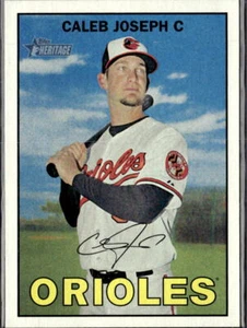 2016 Topps Heritage Caleb Joseph Baltimore Orioles #71 3 Card Lot - Picture 1 of 2