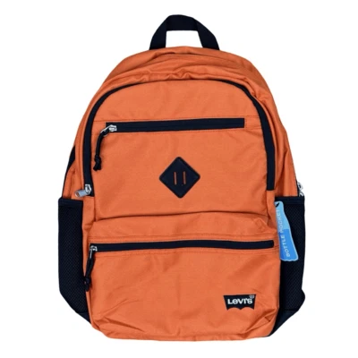 Mochila Levi’s Levi Napa Microgamuza 18” Spice Route Naranja Bolsillos Imitación Cuero Foto 1 de 4