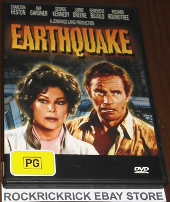 EARTHQUAKE DVD CHARLTON HESTON, GEORGE KENNEDY 1974 REGION 4 - image 1 of 2
