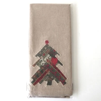 POTTERY BARN Winter Dreams Toalla de Invitado, Juego de 2, 100% Algodón, 15"x22" 7240704 Foto 1 de 4