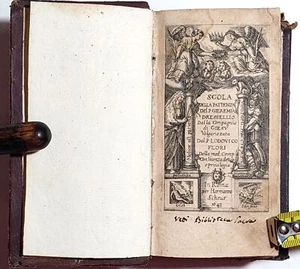 Seicentina libro antico Scuola della pazienza Geremia Dressellio Scheus 1643 - Imagen 1 de 10