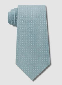 $70 Calvin Klein Men's Blue Simple Grid Silk Tie Size 57 x 3 - Picture 1 of 1