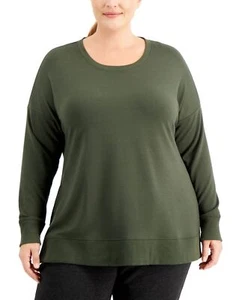 Ideology Womens Activewear Solid Sweatshirt Size 2X - Picture 1 of 3