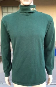 Vintage Green Bay Packers Turtleneck Sweater Artex Sportswear Green Size Medium - Picture 1 of 10