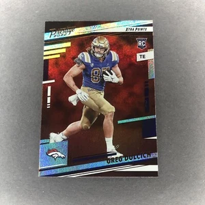 2022 Panini Prestige Greg Dulcich Rookie Xtra Points Galaxy Parallel #386 RC SP - Picture 1 of 4