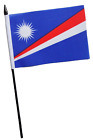 Marshall Islands Small Hand Flag (6" x 4")