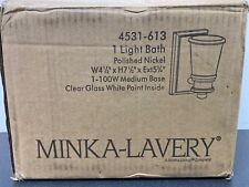 Minka Lavery 4531-613 1 Light 7.5"  Bathroom Sconce- Polished Nickel