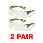 Bolle 40256 Blue/Green Safety Glasses With Clear Lens (2 Pair)