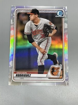 Grayson Rodriguez 2020 Bowman Draft Chrome Refractor BD-191 Baltimore Orioles - Image 1 of 2