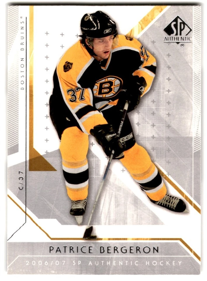 2006-07 SP Authentic Patrice Bergeron #92 Boston Bruins - Image 1 of 2