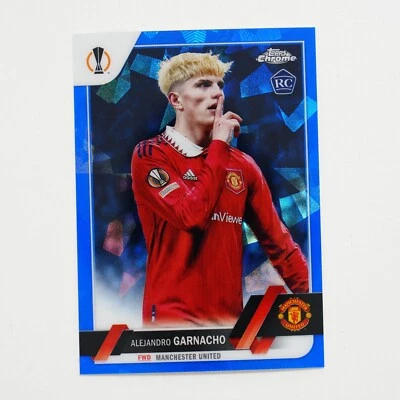 2022-23 Topps Chrome Sapphire UEFA Alejandro Garnacho Image Variation RC #50 - Image 1 of 2