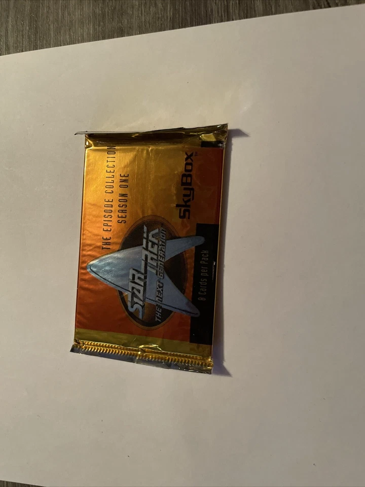 Cartão comercial Star Trek The Next Generation SkyBox temporada 1 pacote de reforço lacrado - Imagem 1 de 1