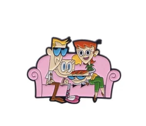 Dexters Laboratory Family Enamel Metal Pin Badge Brooch Gift Cartoon Network - Picture 1 of 5