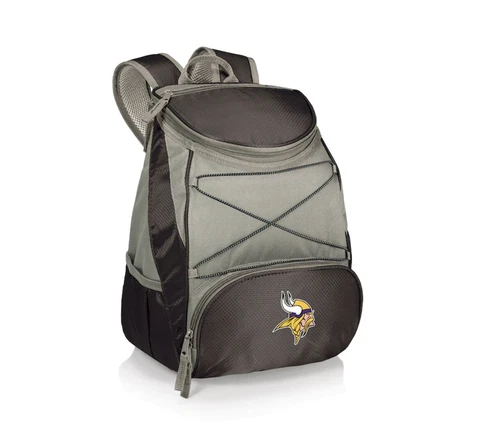 NFL Football Minnesota Vikings Black PTX Backpack Cooler Tailgate Cover