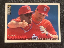 1995 Collector's Choice St. Louis Cardinals Baseball Card #192 Brian Jordan
