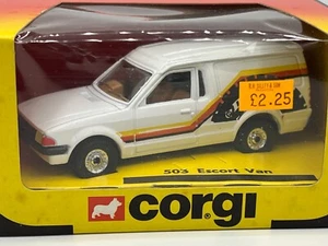 CORGI TOYS 503 FORD ESCORT VAN POLICE CAR VINTAGE DIECAST TOY CAR, FREE POSTAGE. - Picture 1 of 7