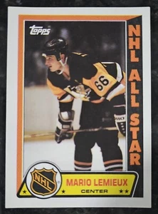 1989-90 Topps Mario Lemieux 1988-89 First Team All Star Selection Sticker #3 - Picture 1 of 2