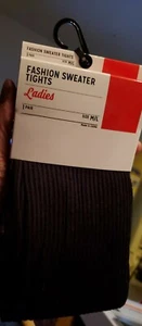 Fashion Sweater Tights Black  M/L Ladies - Picture 1 of 2