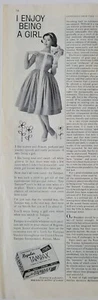 1960 tampones Tampax I disfrut being a girl anuncio vintage - Imagen 1 de 1