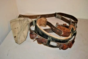 Klein Tools 5266N23 Lineman Cintura per attrezzi da arrampicata in pelle con custodia taglia 38-46 - Foto 1 di 7