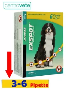 Exspot 2 ml 3 / 6 Pipette per Cani da 41 kg a 55 kg → Antiparassitario Spot on - Foto 1 di 3