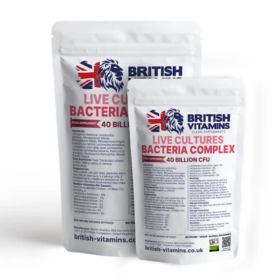 BRITISH VITAMINS Live culture strain COMPLEX 40 Billion CFU/g