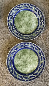 Pier 1 2er Set Speiseteller Quadrifolio Italy Versailles Muster 10 1/4 Zoll - Bild 1 von 3